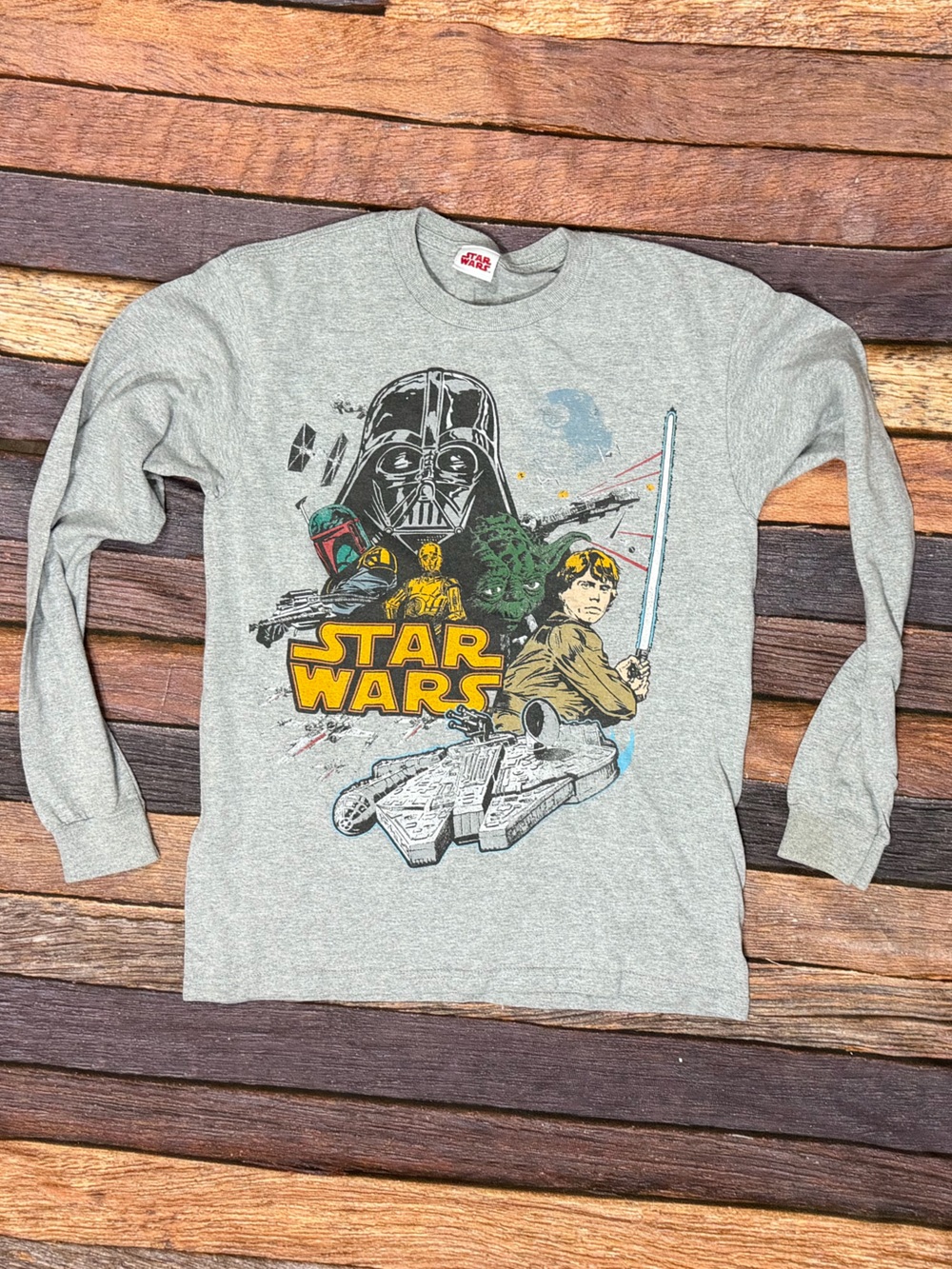 Star Wars Darth Vader Long Sleeve Boys Kids Tshirt